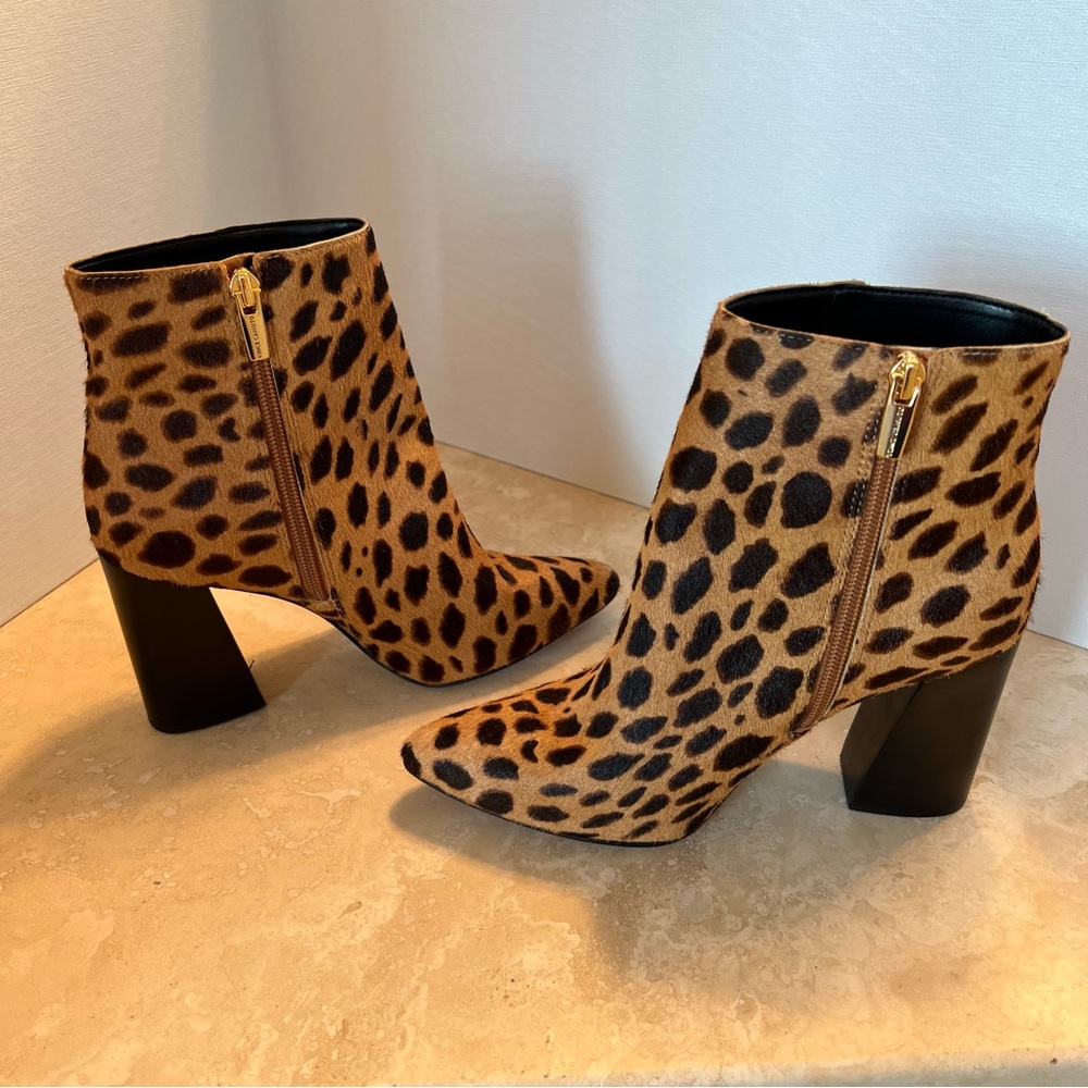 Vince Camino Thelmin Animal Print Booties, Size , New, Never Worn